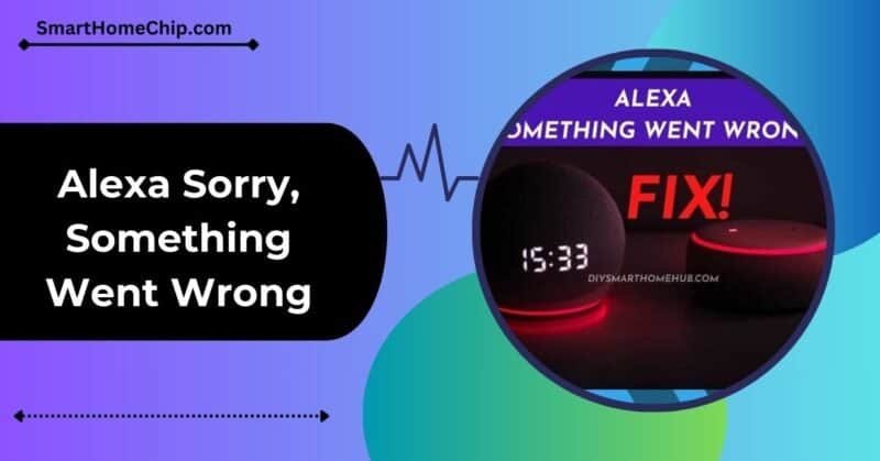 Alexa Sorry, Something Went Wrong